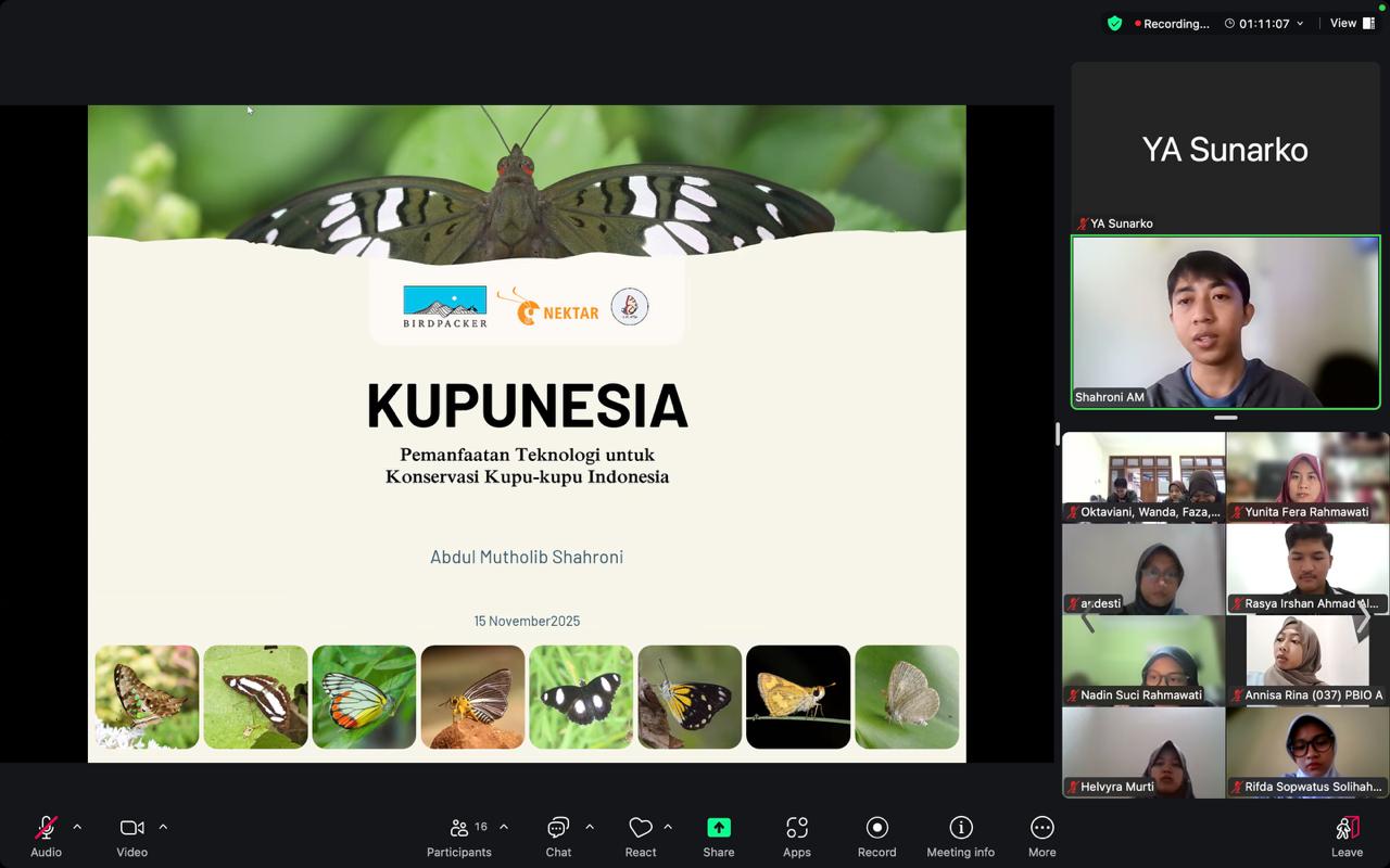 Kolaborasi Departemen Pendidikan Biologi dan Kupunesia Hadirkan Pembelajaran Berbasis Pengalaman Nyata